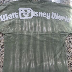 Disney original apparel collection, spirit jersey, adult small, sage tie-dye